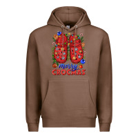Chestnut Merry crocmas Premium Hoodie - NancyCooperArtShop