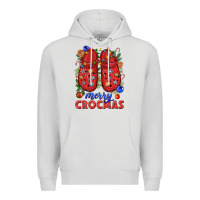 Dove Grey Merry crocmas Premium Hoodie - NancyCooperArtShop