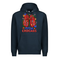 Navy Merry crocmas Premium Hoodie - NancyCooperArtShop