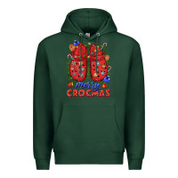 Sports Green Merry crocmas Premium Hoodie - NancyCooperArtShop
