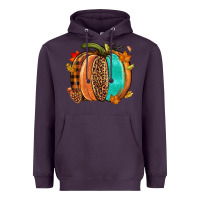 Plum Fall leopard pumpkin Heavyweight Hoodie - NancyCooperArtShop