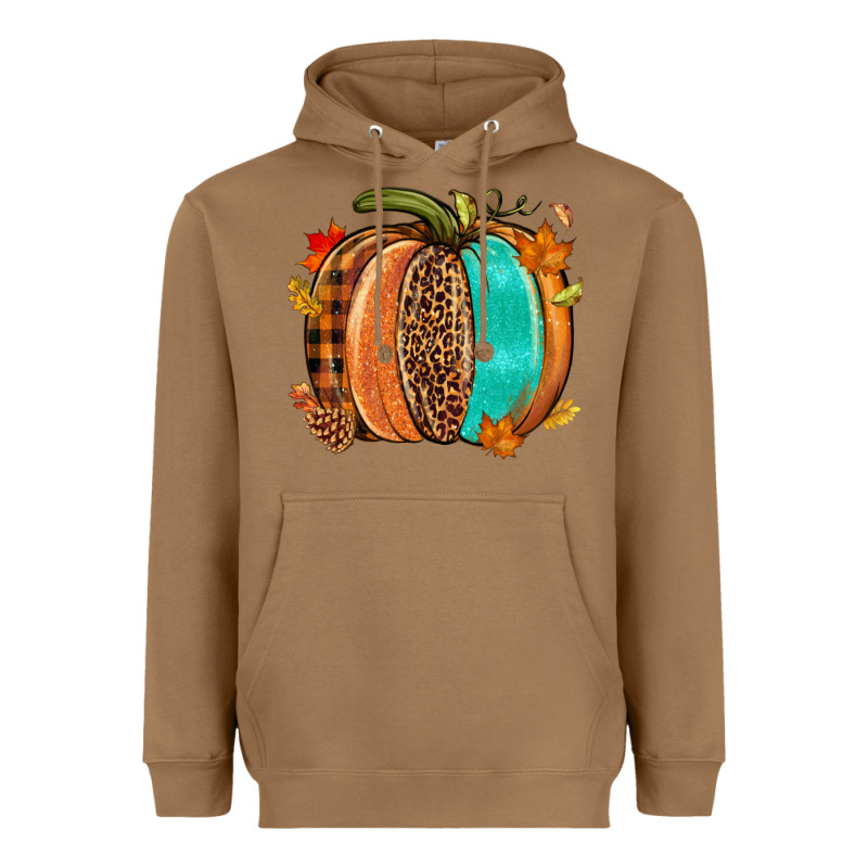 Fall Leopard Pumpkin Heavyweight Hoodie by NancyCooperArtShop | Teevron