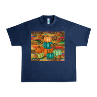 Navy pumpkin Urban Heavy Tee - RanaPortraitStore