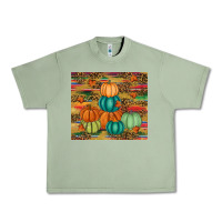 Oil Green pumpkin Urban Heavy Tee - RanaPortraitStore
