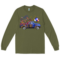 Army Green western truck fourth of july Long Sleeve Tee - FaDigitalArtStudio
