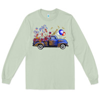 Matcha western truck fourth of july Long Sleeve Tee - FaDigitalArtStudio