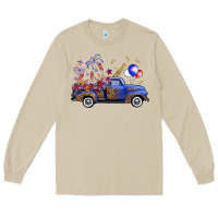 Mushroom western truck fourth of july Long Sleeve Tee - FaDigitalArtStudio