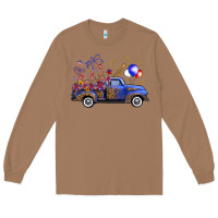 Toasted Coconut western truck fourth of july Long Sleeve Tee - FaDigitalArtStudio