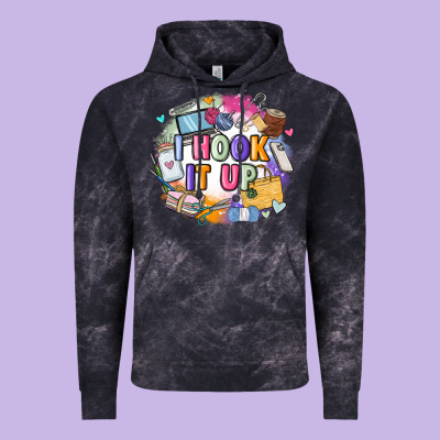 I Hook It Up  Sewing Vintage Hoodie Designed By Zillion Design Studio