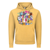 Vintage Mustard i hook it up  sewing Vintage Hoodie - Zillion Design Studio