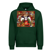 Forest Green Christmas baby cow hot cocoa Urban Hoodie - Jasminsmagicworld