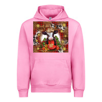 Fuchsia Pink Christmas baby cow hot cocoa Urban Hoodie - Jasminsmagicworld