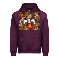 Mauve Wine Christmas baby cow hot cocoa Urban Hoodie - Jasminsmagicworld