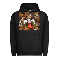 Pigment Black Christmas baby cow hot cocoa Urban Hoodie - Jasminsmagicworld