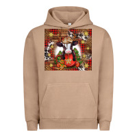 Pigment Burro Christmas baby cow hot cocoa Urban Hoodie - Jasminsmagicworld