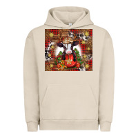 Pigment French Oak Christmas baby cow hot cocoa Urban Hoodie - Jasminsmagicworld