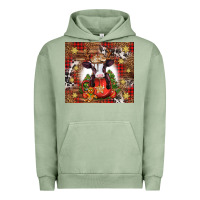 Pigment Oil Green Christmas baby cow hot cocoa Urban Hoodie - Jasminsmagicworld