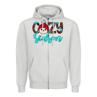 Dove Grey cozy season Zipper Hoodie - JahusDesignShop