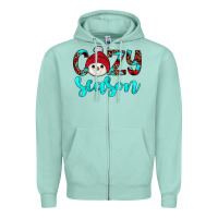 Seafoam cozy season Zipper Hoodie - JahusDesignShop