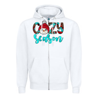 White cozy season Zipper Hoodie - JahusDesignShop