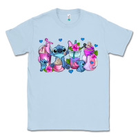 Dusty Blue stitch coffee cups Classic Tee - AdoDesignShop