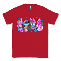 Red stitch coffee cups Classic Tee - AdoDesignShop