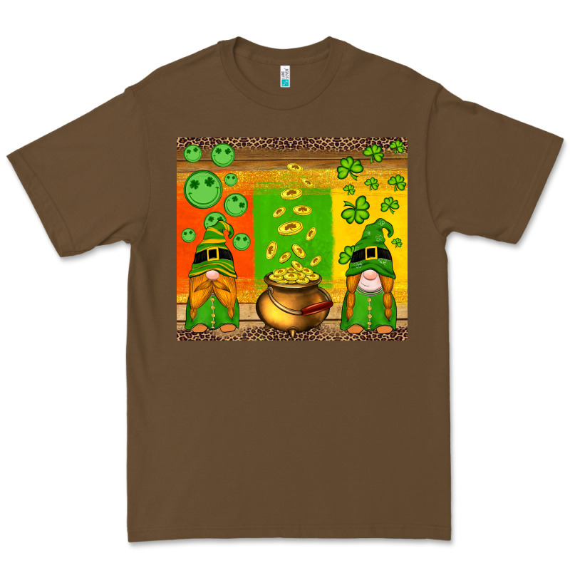 St Patricks Gnomes And Coins With Shamrock Premium Tee by Artiststas | Teevron