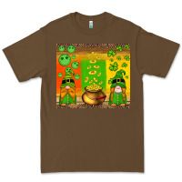 Cacao st patricks gnomes and coins with shamrock Premium Tee - Artiststas