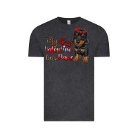 Vintage Black my valentine has paws Vintage Tee - RanaPortraitStore