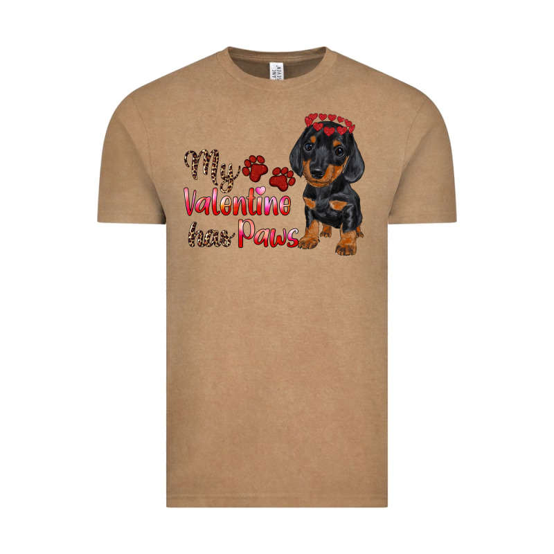 My Valentine Has Paws Vintage Tee by RanaPortraitStore | Teevron