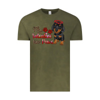 Vintage Olive my valentine has paws Vintage Tee - RanaPortraitStore