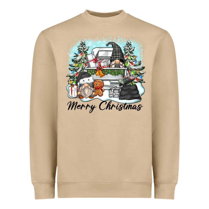 Merry Christmas Gnomes Heavyweight Sweatshirt by Zillion Design Studio | Teevron