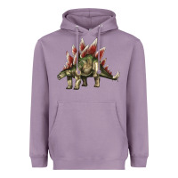 Lavender Stegosaurus Heavyweight Hoodie - LillyAllenDesigns