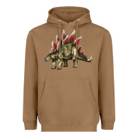Toasted Coconut Stegosaurus Heavyweight Hoodie - LillyAllenDesigns