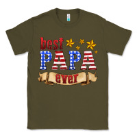 Army Green best papa ever Classic Tee - HRA Design Shop