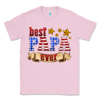 Bubblegum Pink best papa ever Classic Tee - HRA Design Shop