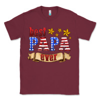 Burgundy best papa ever Classic Tee - HRA Design Shop