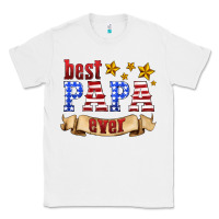 White best papa ever Classic Tee - HRA Design Shop