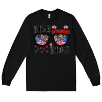 Black star spangled stup Long Sleeve Tee - CowhideDigitalArt