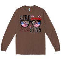 Chestnut star spangled stup Long Sleeve Tee - CowhideDigitalArt