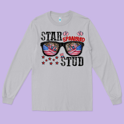 Star Spangled Stup Long Sleeve Tee Designed By Cowhidedigitalart