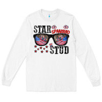 White star spangled stup Long Sleeve Tee - CowhideDigitalArt