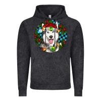 Vintage Black Christmas Husky Vintage Hoodie - RanaPortraitStore
