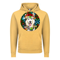 Vintage Mustard Christmas Husky Vintage Hoodie - RanaPortraitStore