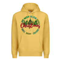 Antique Gold Christmas Vibes Premium Hoodie - MaliasSmallBusiness