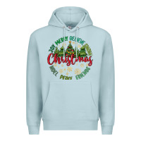 Blue Mist Christmas Vibes Premium Hoodie - MaliasSmallBusiness
