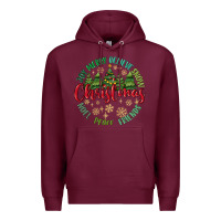 Burgundy Christmas Vibes Premium Hoodie - MaliasSmallBusiness