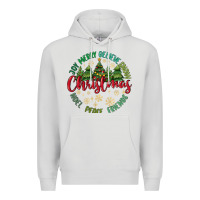 Dove Grey Christmas Vibes Premium Hoodie - MaliasSmallBusiness