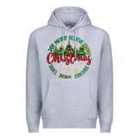 Heather Grey Christmas Vibes Premium Hoodie - MaliasSmallBusiness