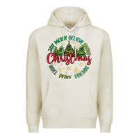 Oatmeal Heather Christmas Vibes Premium Hoodie - MaliasSmallBusiness